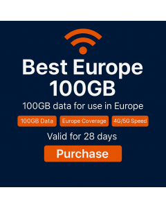 Best 100GB Orange Europe eSIM