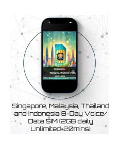 Fastest Singapore Malaysia Thailand Indonesia 8 Days 2GB Daily 20Mins
