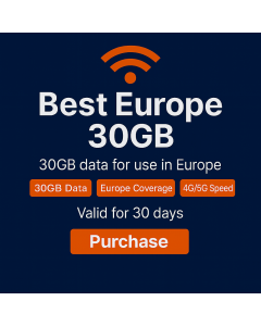 30GB Orange Europe eSIM for 30 Days