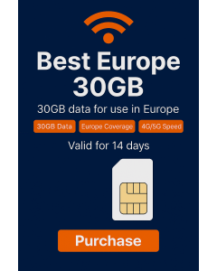 30GB Orange Europe SIM Card