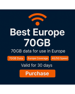 70GB Best Europe eSIM