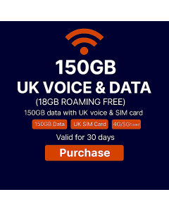 Three Mobile (AIO20) UK and Roaming SIM Card  - Unlimited UK Calls and Texts