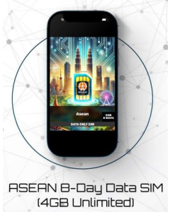 ASEAN 8-Day Data SIM (4GB Unlimited)