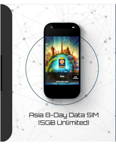 Asia 8-Day SIM (5GB Unlimited)