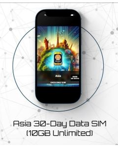 Cheapest and Best Asia 30-Day Data SIM 10GB Unlimited