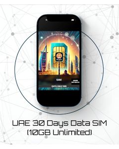 Fastest and Cheapest UAE 30 Days Data SIM - 10GB Unlimited