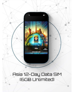 eSIM Asia 12-Day Data Sim (6GB Unlimited)
