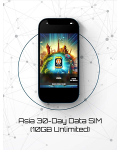 eSIM Asia 30-Day Data Sim and eSIM 10GB Unlimited