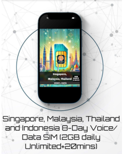 eSIM Thailand 8-Day Voice/Data eSIM (2GB Daily Unlimited + 20 mins)