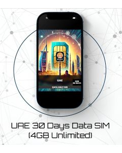 Best And Cheapest Unlimited 4GB UAE 30 Days Data SIM