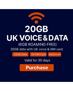 Three Mobile (AIO10) UK and Roaming SIM Card  - Unlimited UK Calls and Texts