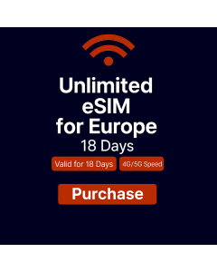 Unlimited Europe Data 18 days