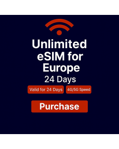 Unlimited Europe data 24days