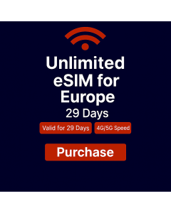 Unlimited Europe Data 29 days